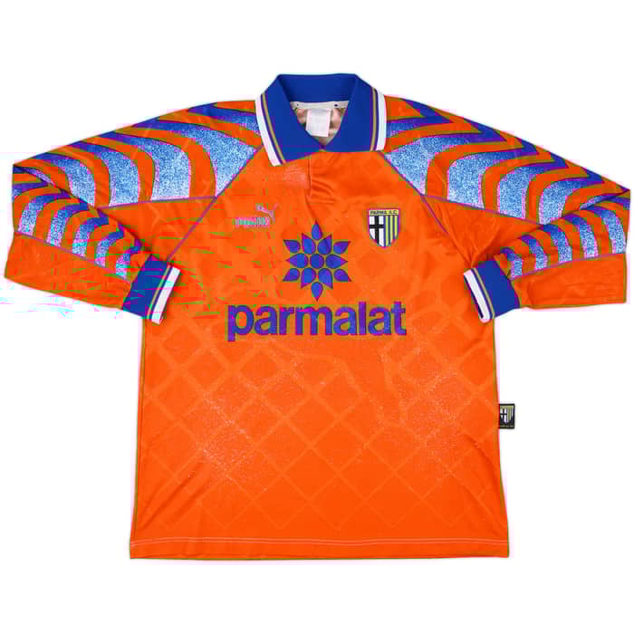 1995-96 Parma Fourth L/S Shirt Zola #10 - 6/10 - (M)