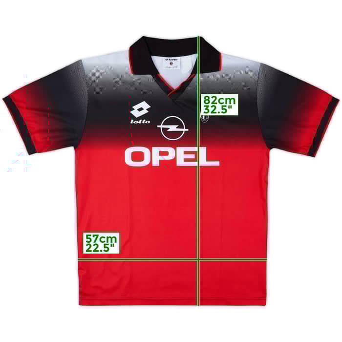 1995-96 AC Milan Lotto Training Shirt - 8/10 - (XL)