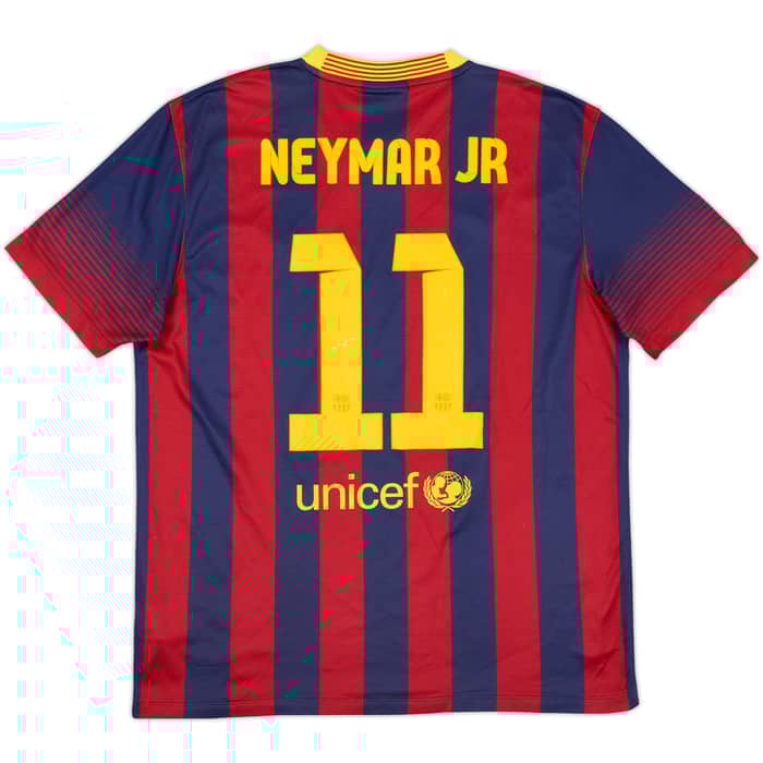 2013-14 Barcelona Home Shirt Neymar Jr #11 - 7/10 - (L)