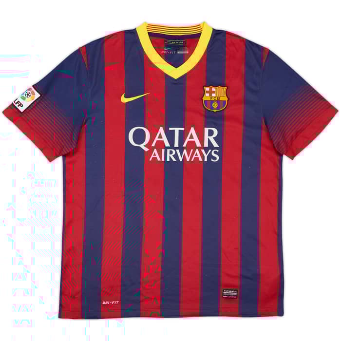 2013-14 Barcelona Home Shirt Neymar Jr #11 - 7/10 - (L)