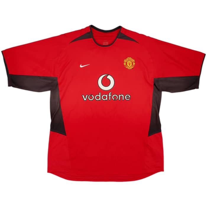 2002-04 Manchester United Home Shirt Beckham #7 - 8/10 - (XL)