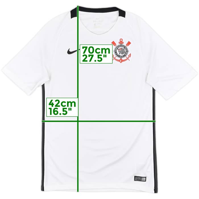 2016 Corinthians Home Shirt - 7/10 - (S)
