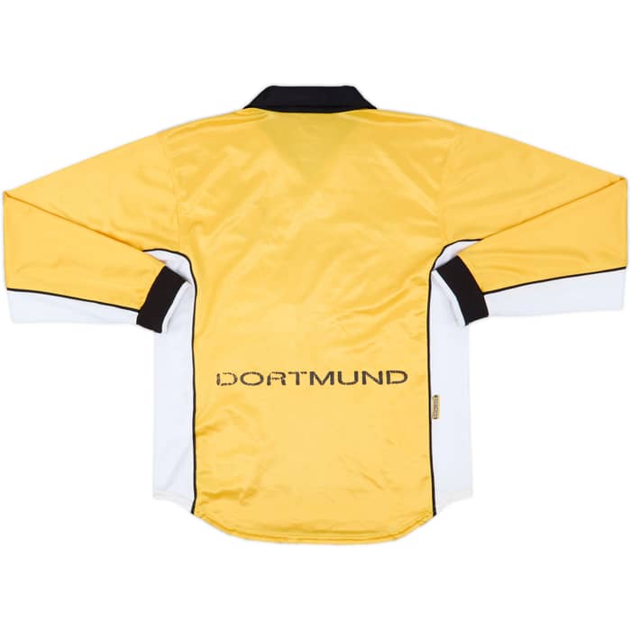 1998-00 Borussia Dortmund Home L/S Shirt - 5/10 - (S)