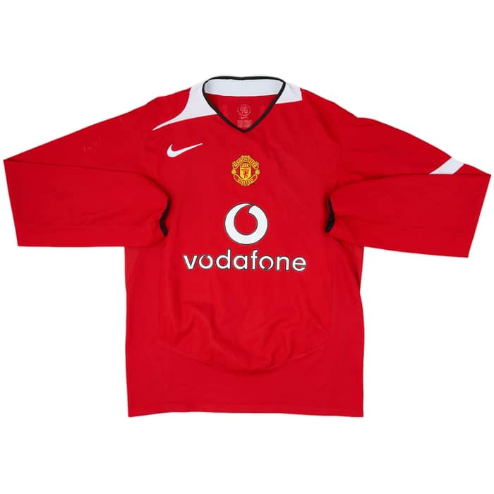 2004-06 Manchester United Home L/S Shirt Ronaldo #7 - 6/10 - (M)