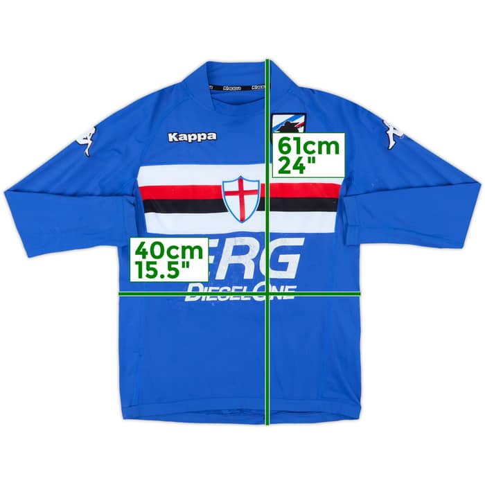 2005-07 Sampdoria Home L/S Shirt - 4/10 - (S)