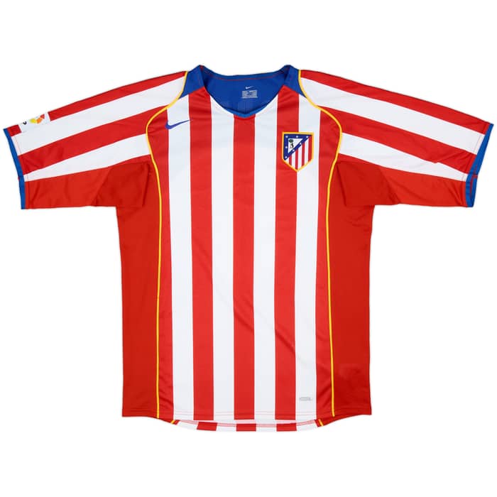 2004-05 Atletico Madrid Home Shirt Torres #9 - 8/10 - (M)