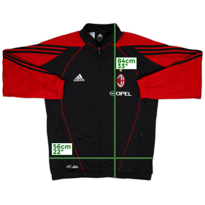 2005-06 AC Milan adidas Track Jacket - 8/10 - (L)