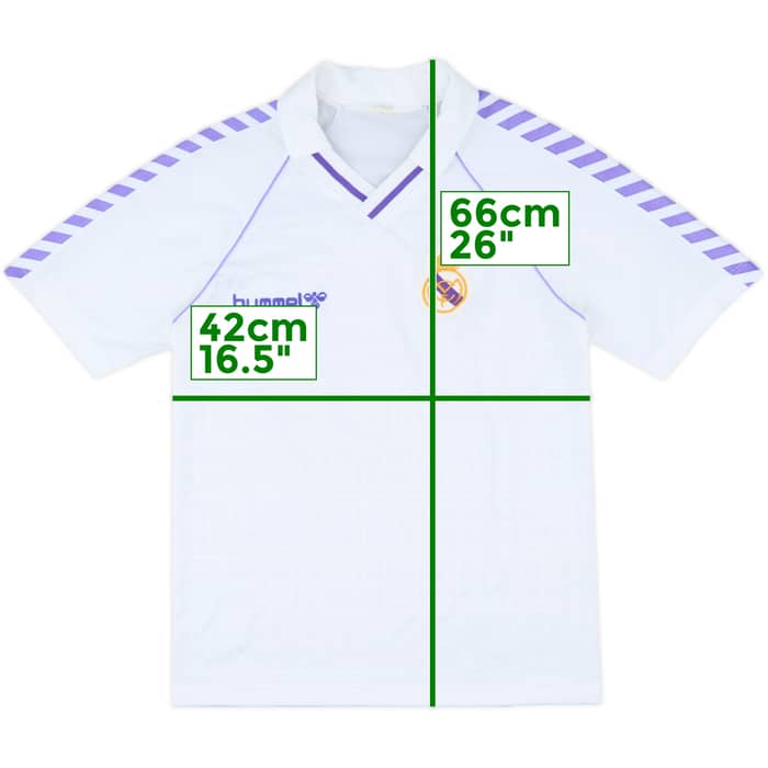 1986-88 Real Madrid Home Shirt - 8/10 - (M)