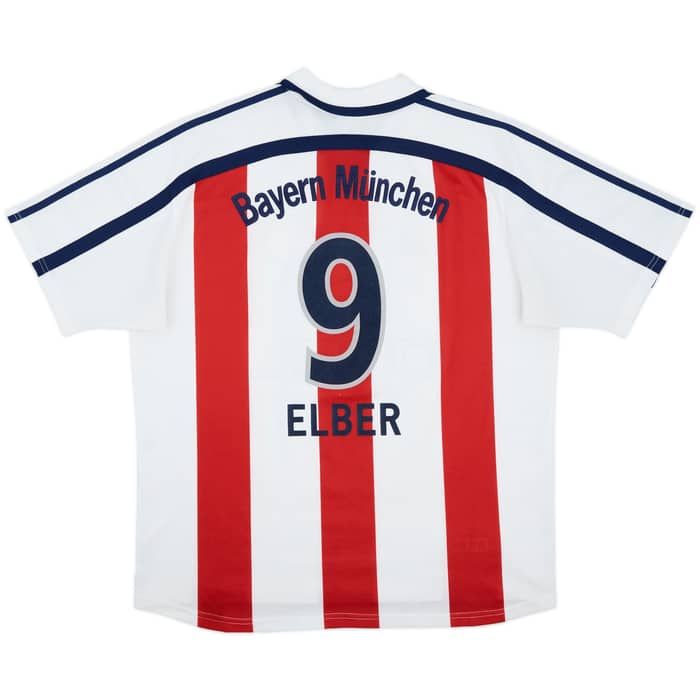 2000-01 Bayern Munich Away Shirt Elber #9 - 7/10 - (XL)