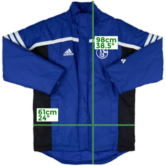 2000-01 Schalke adidas Padded Bench Coat - 8/10 - (M)