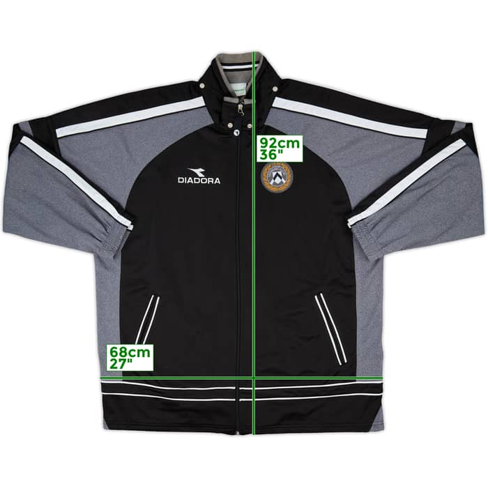 2000-01 Udinese Diadora Hooded Track Jacket - 8/10 - (L)