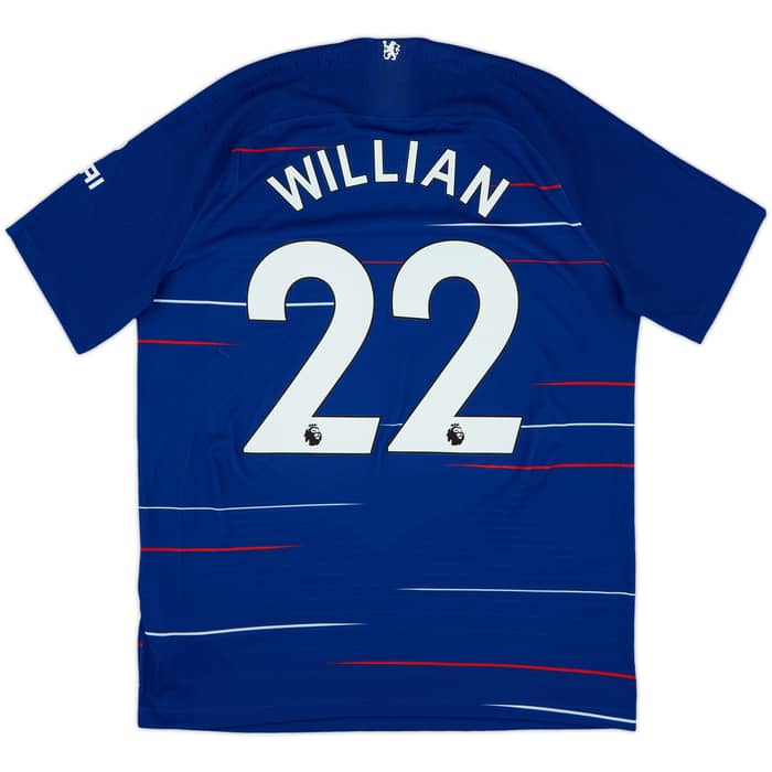 2018-19 Chelsea Authentic Home Shirt Willian #22 - 10/10 - (L)