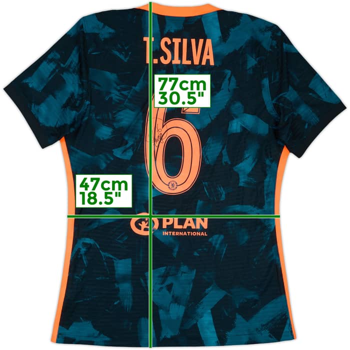 2021-22 Chelsea Player Issue Signed Third Shirt T.Silva #6