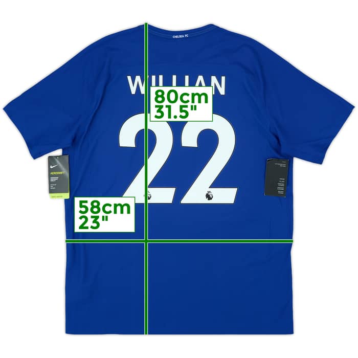 2017-18 Chelsea Player Issue Home Shirt Willian #22 (XL)