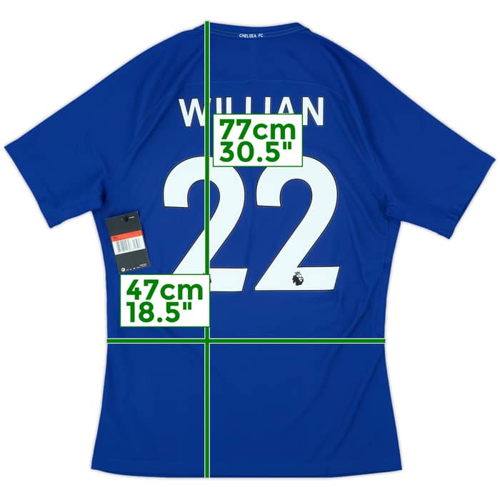 2017-18 Chelsea Player Issue Home Shirt Willian #22 (L)