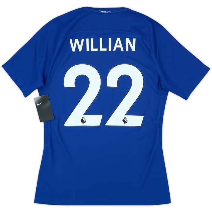 2017-18 Chelsea Player Issue Home Shirt Willian #22 (M)