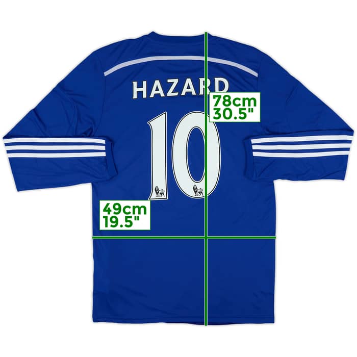 2014-15 Chelsea Home L/S Shirt Hazard #10 (L)