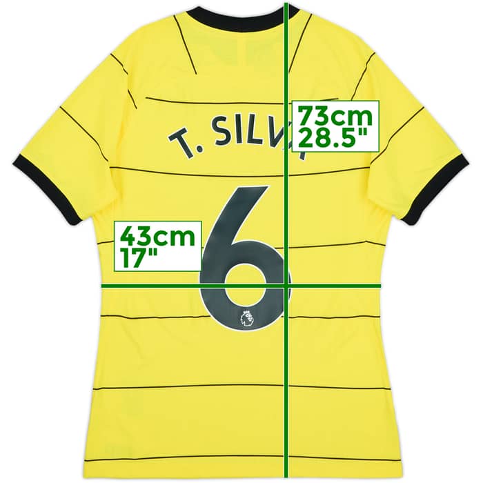 2021-22 Chelsea Authentic Away Shirt T.Silva #6 - 10/10 - (M)
