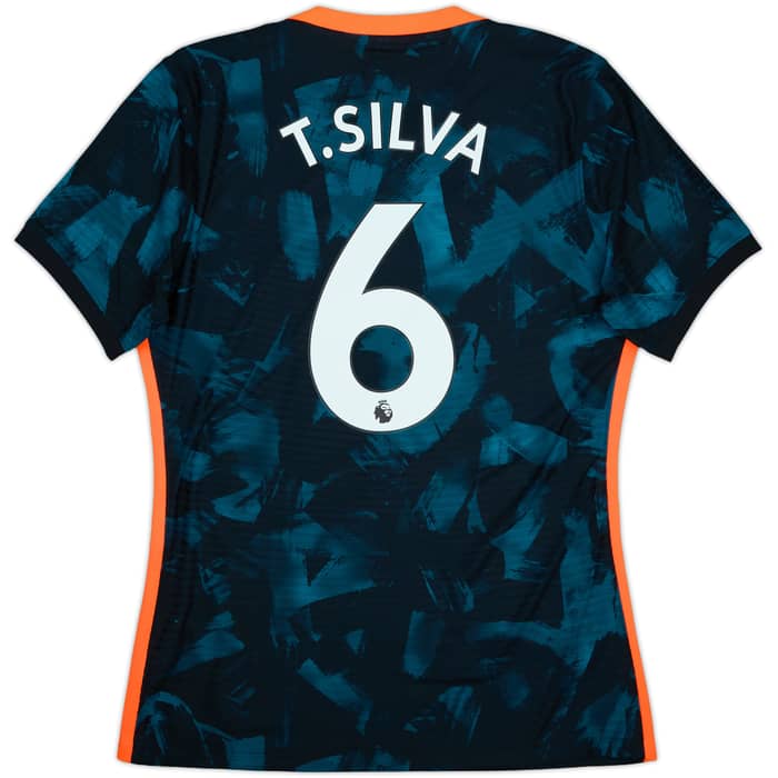 2021-22 Chelsea Player Issue Third Shirt T.Silva #6 - 10/10 - (L)