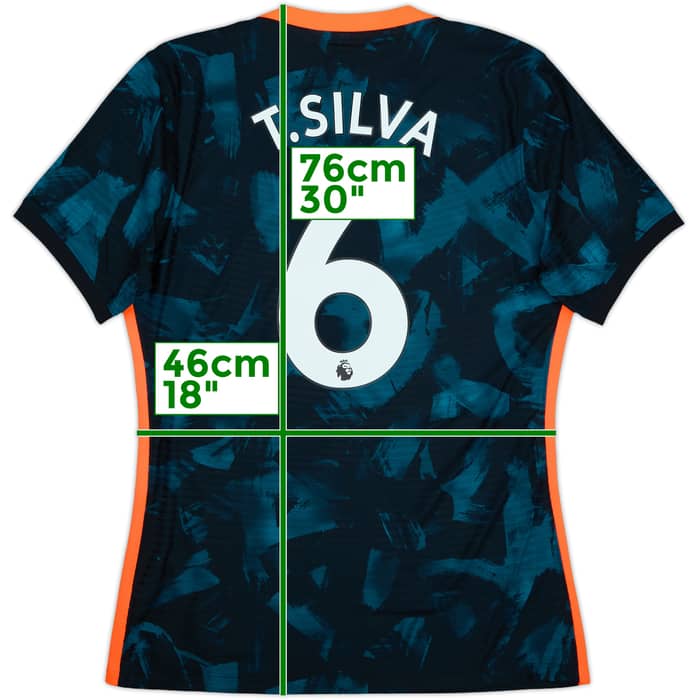 2021-22 Chelsea Player Issue Third Shirt T.Silva #6 - 10/10 - (L)