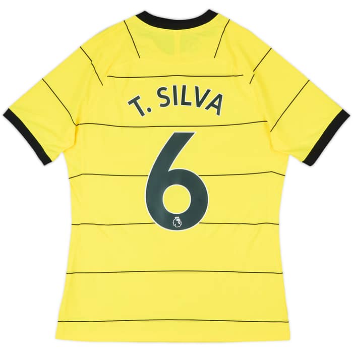 2021-22 Chelsea Authentic Away Shirt T.Silva #6 - 10/10 - (L)