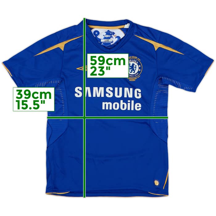 2005-06 Chelsea Centenary Home Shirt - 7/10 - (S.Boys)