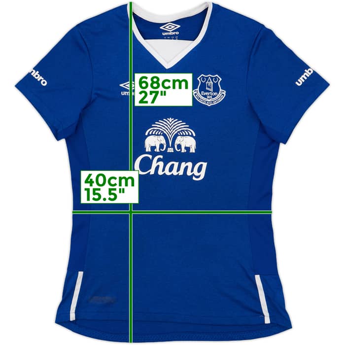 2015-16 Everton Home Shirt - 9/10 - (Women's M)