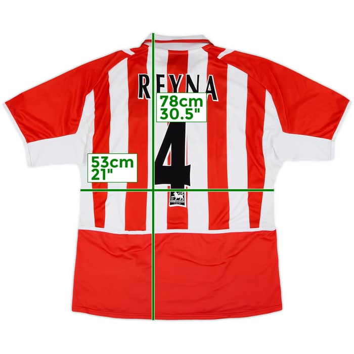 2002-04 Sunderland Home Shirt Reyna #4 - 8/10 - (XL)