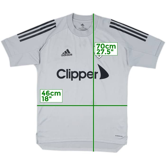 2020-21 Leeds United adidas Training Shirt - 6/10 - (XS)
