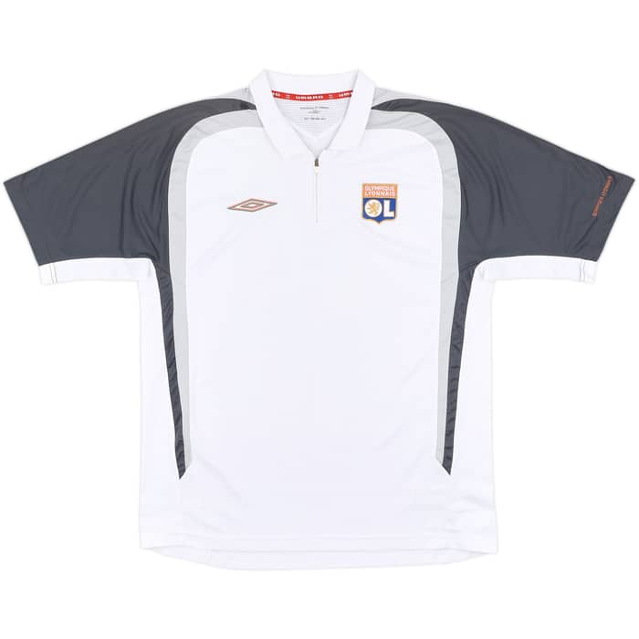 2007-08 Lyon Umbro 1/4 Zip Training Shirt - 8/10 - (L)