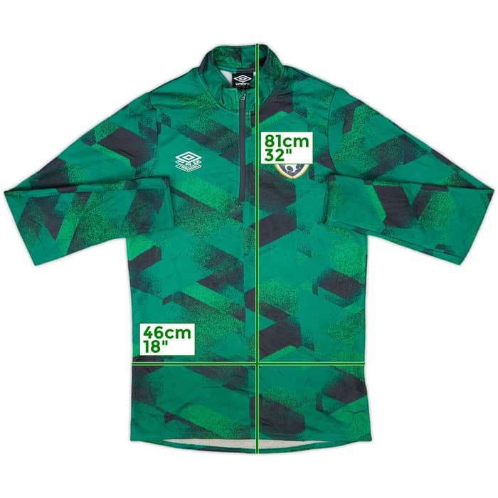 2022-23 Ireland Umbro 1/4 Zip Drill Top - 8/10 - (S)