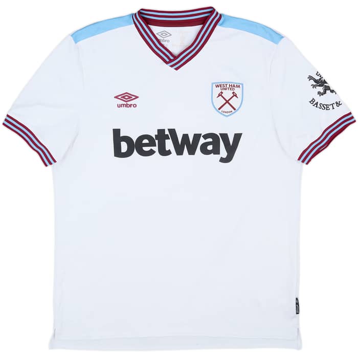 2019-20 West Ham Away Shirt Rice #41 - 8/10 - (XL)