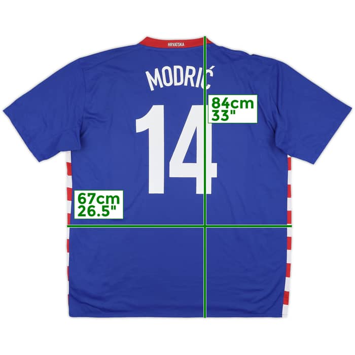 2007-09 Croatia Away Shirt Modric #14 - 7/10 - (XXL)
