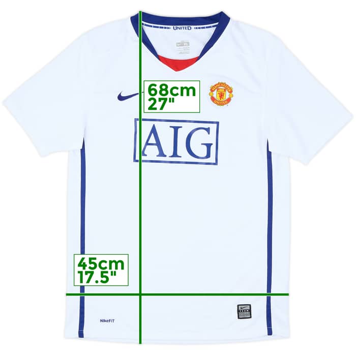 2008-10 Manchester United Away Shirt - 8/10 - (XL.Boys)