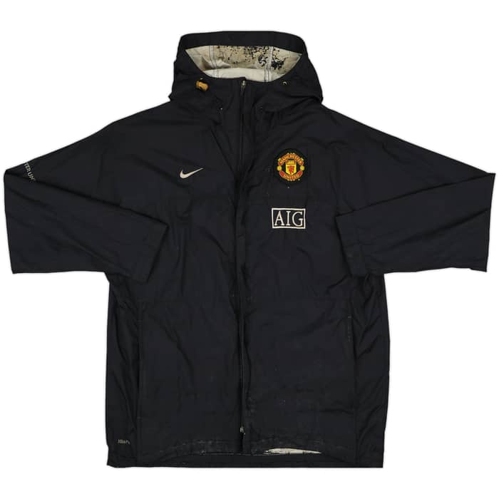 2008-09 Manchester United Nike Hooded Track Jacket - 5/10 - (XL)