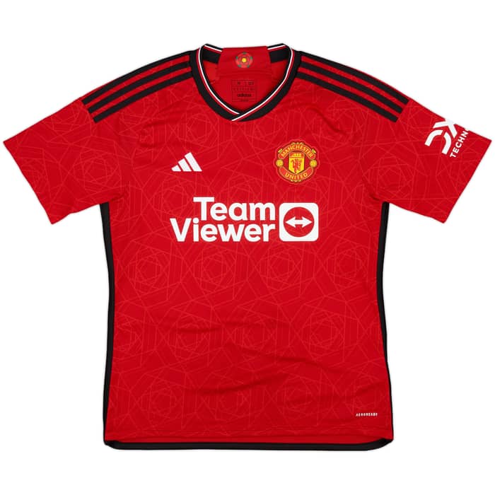 2023-24 Manchester United Home Shirt Martinez #6 - 10/10 - (M)
