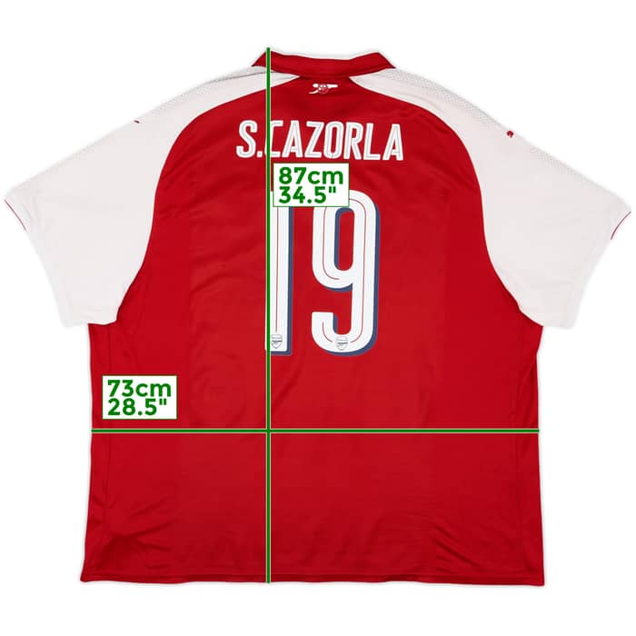 2017-18 Arsenal Home Shirt S.Cazorla #19 - 6/10 - (5XL)