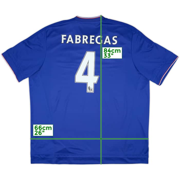 2015-16 Chelsea Home Shirt Fabregas #4 - 8/10 - (XXL)