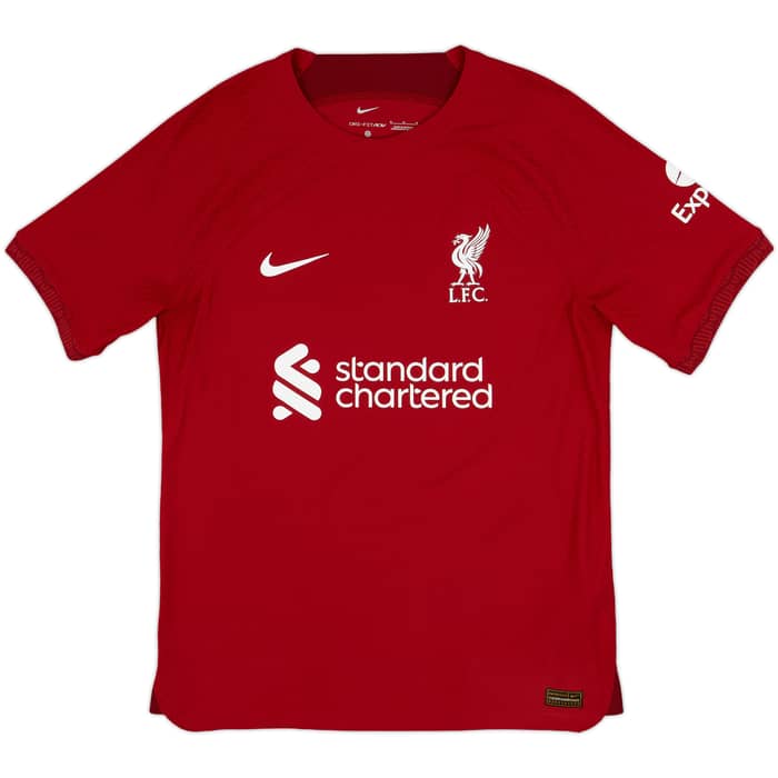 2022-23 Liverpool Authentic Home Shirt Virgil #4 - 10/10 - (M)