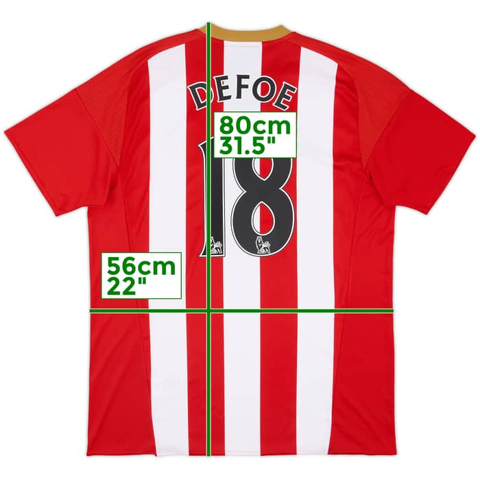 2016-17 Sunderland Home Shirt Defoe #18 - 10/10 - (L)