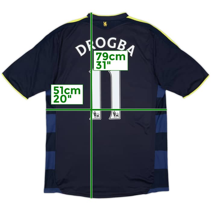 2009-10 Chelsea Away Shirt Drogba #11 - 6/10 - (M)
