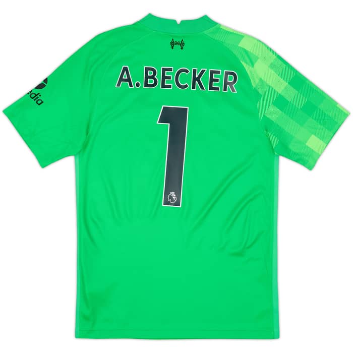 2021-22 Liverpool GK S/S Shirt A.Becker #1 - 10/10 - (S)