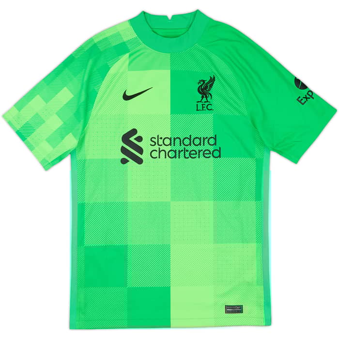 2021-22 Liverpool GK S/S Shirt A.Becker #1 - 10/10 - (S)