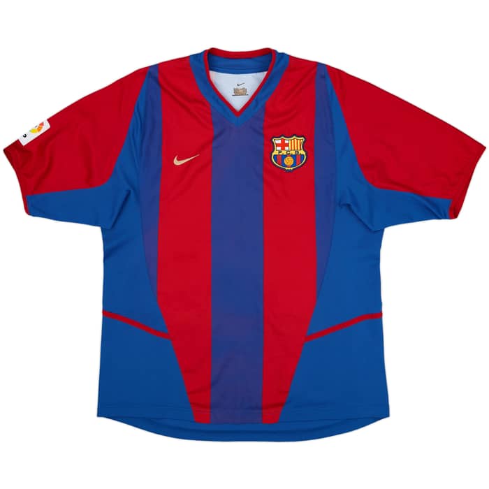 2002-03 Barcelona Home Shirt Riquelme #10 - 8/10 - (M)