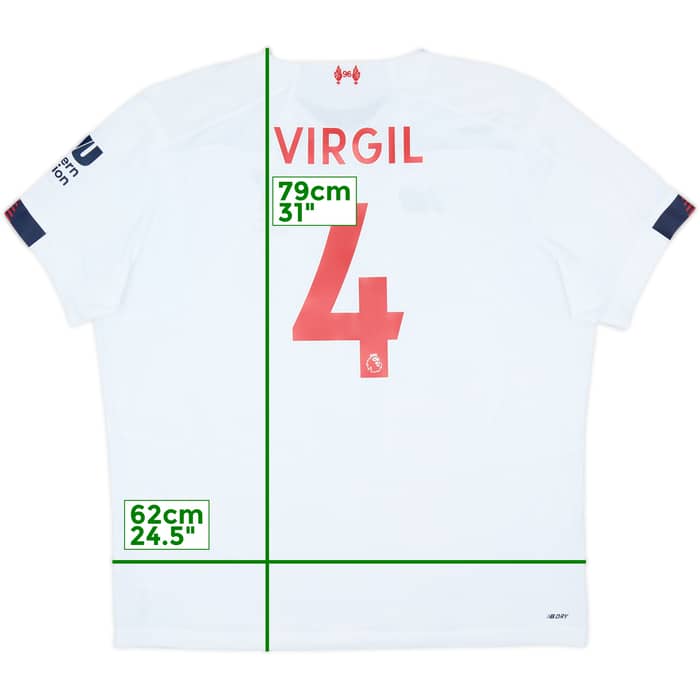 2019-20 Liverpool Away Shirt Virgil #4 - 9/10 - (XXL)