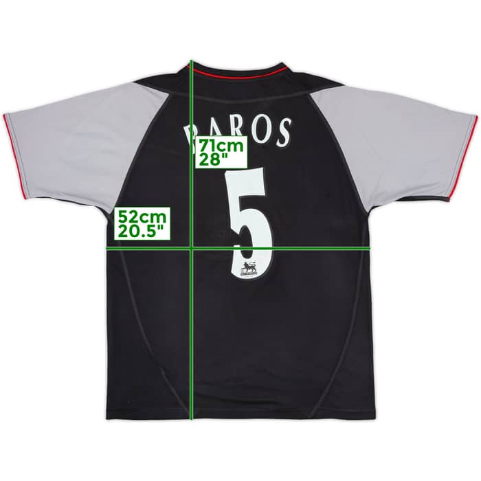 2002-04 Liverpool Away Shirt Baros #5 - 7/10 - (M)