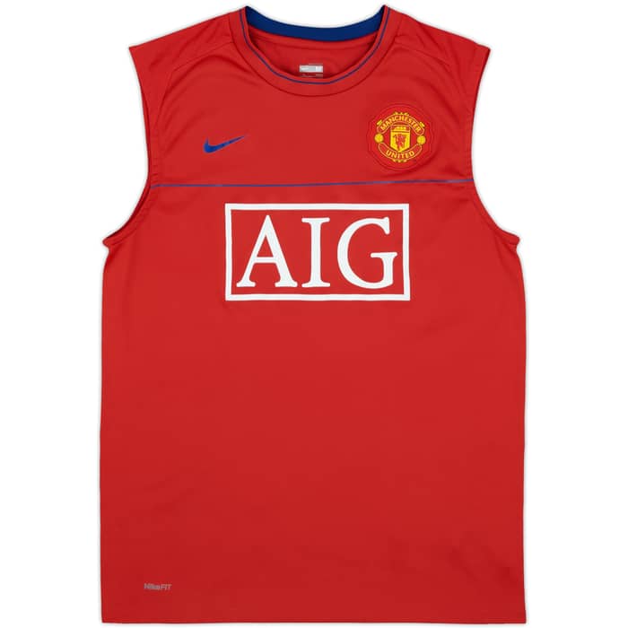 2008-09 Manchester United Nike Training Vest - 8/10 - (M)
