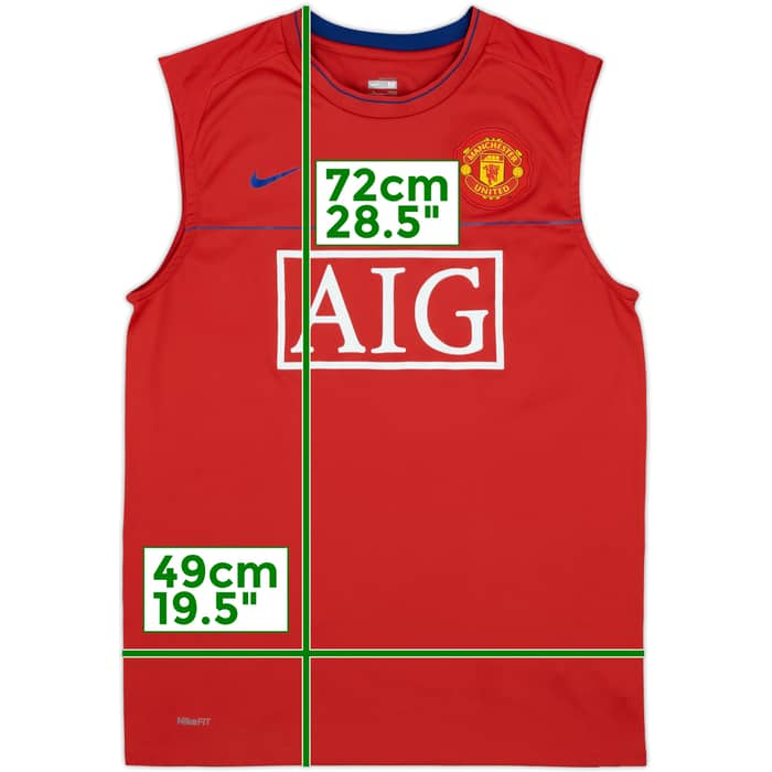 2008-09 Manchester United Nike Training Vest - 8/10 - (M)