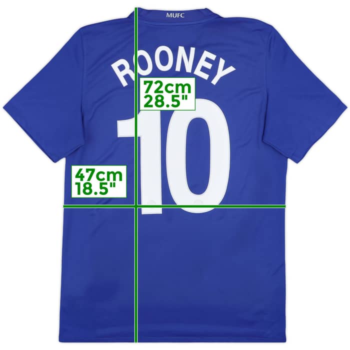 2008-09 Manchester United Third Shirt Rooney #10 - 6/10 - (M)