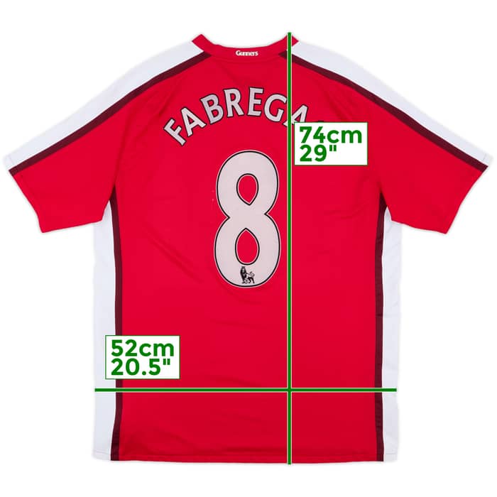 2008-10 Arsenal Home Shirt Fabregas #8 - 6/10 - (XL)